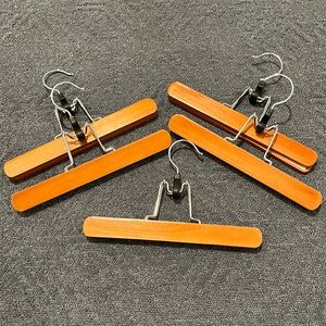 Bundle 5 wood Pants or Skirt Hangers